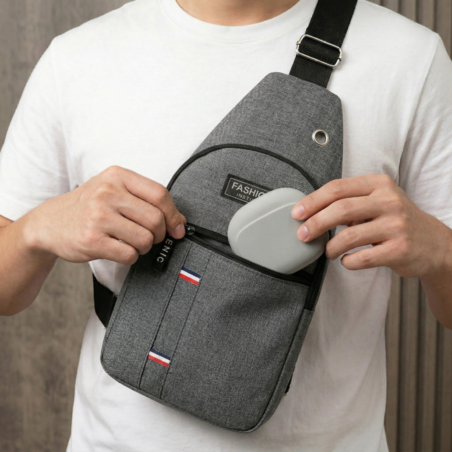 벨리안 여행용 크로스 슬링백 힙색 + 실리콘 파우치 세트