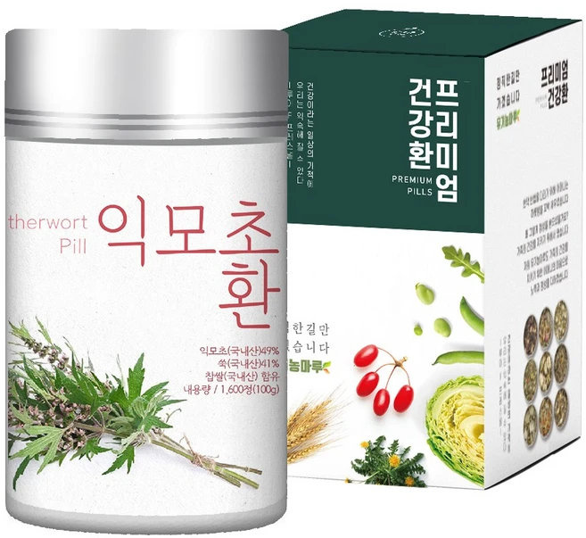 유기농마루 정품 국내산 익모초환, 100g, 1개 - 쿠팡