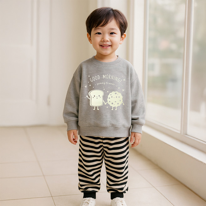 키즈꼬모 아동용 밥 상하의 세트