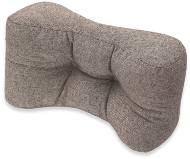 블럭마트 린넨 의자등받이 허리쿠션, 랜덤 발송