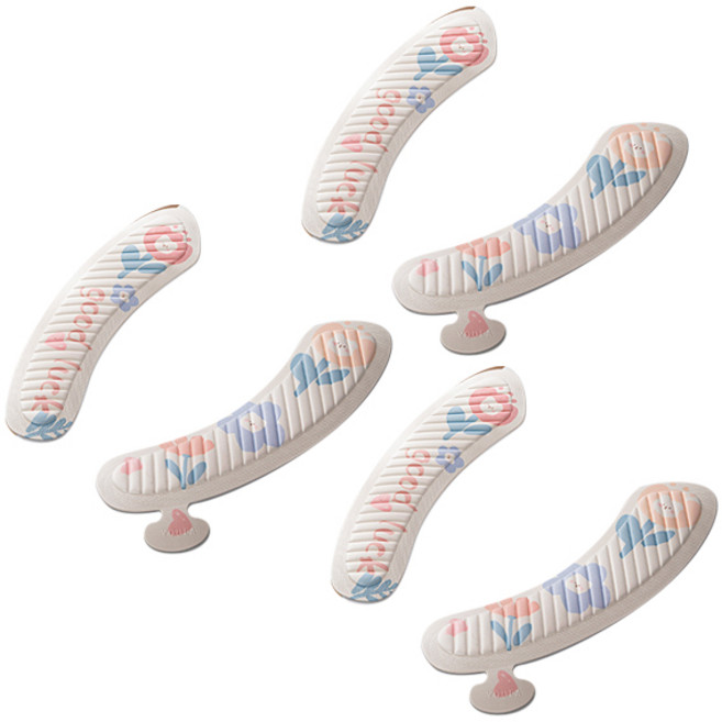 블럭마트 욕실 사계절 변기커버, 크림, 3개