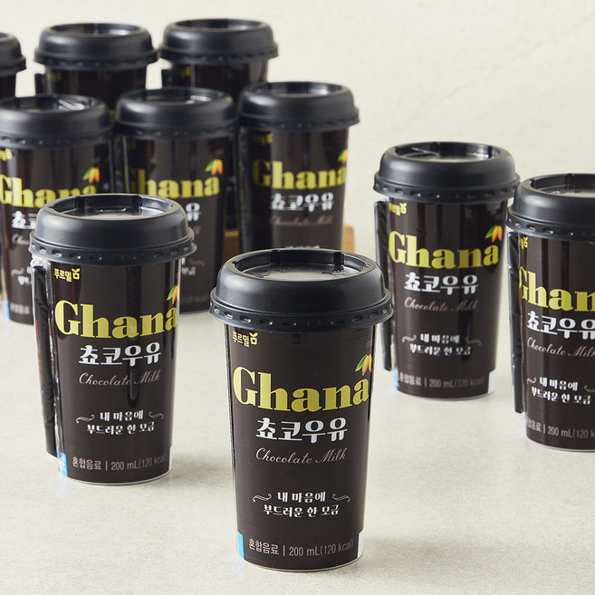 푸르밀 가나 초코 우유, 10개, 200ml