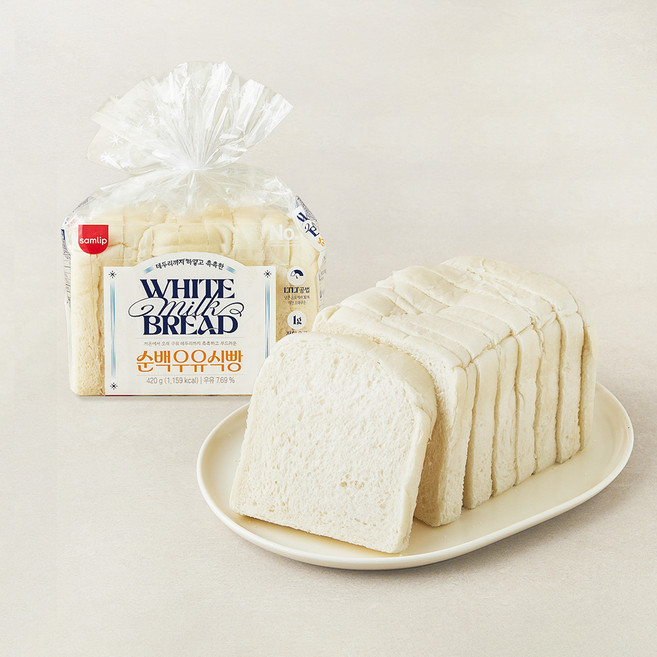 삼립 순백 우유식빵, 420g, 1개