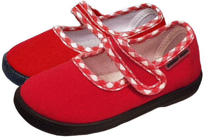 빔보빔바 여아용 코튼 스마일 플랫슈즈