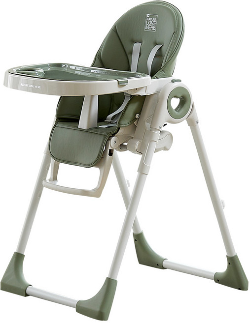 네이쳐러브메레 프리미엄 컴포터블 원터치 유아 하이체어, 올리브 그린