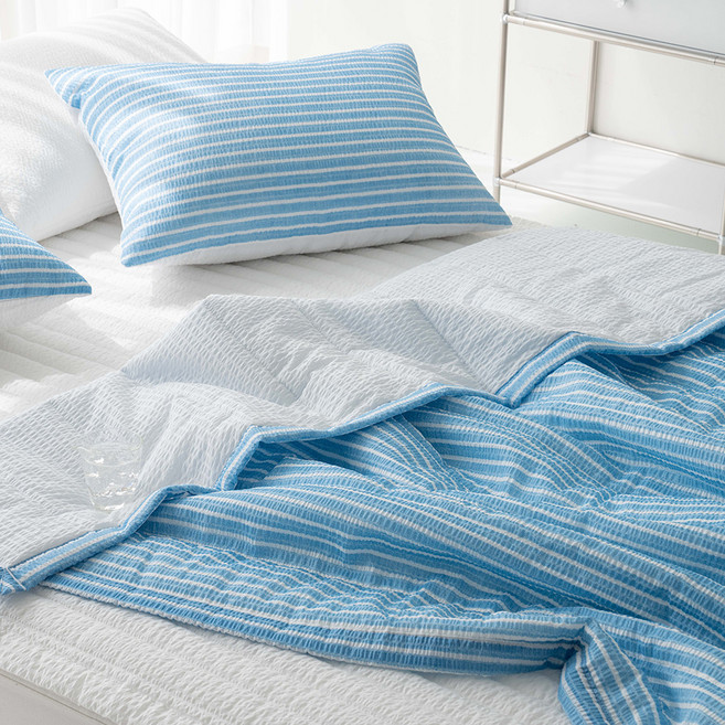 올리비아데코 네트 시어서커 리플 여름 차렵 이불