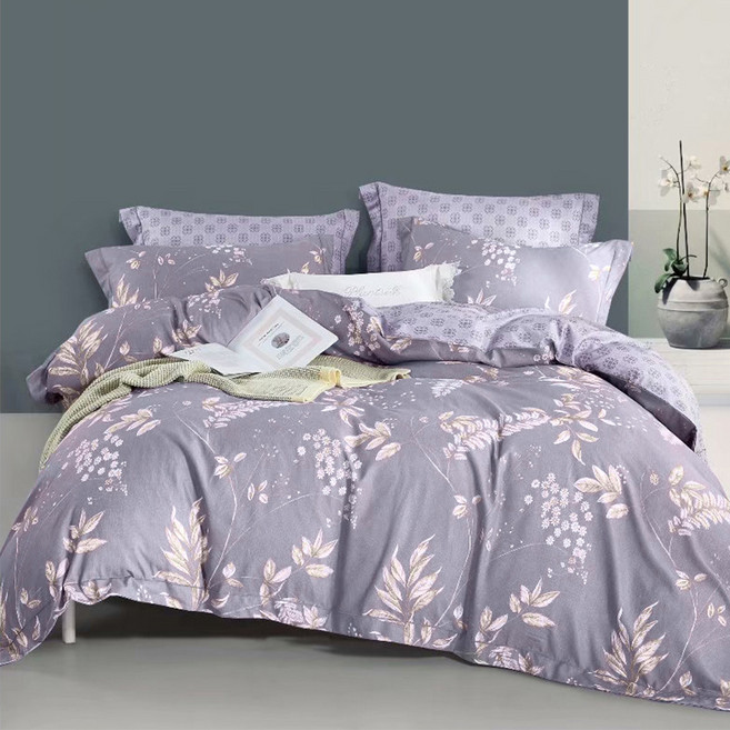 J-bedtime 床寢時光 萊賽爾天柔絲花款美式枕套 G7626-1