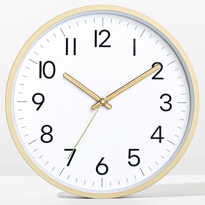 메르헨몬드 버터 무소음 벽시계 30.5cm, 베이지