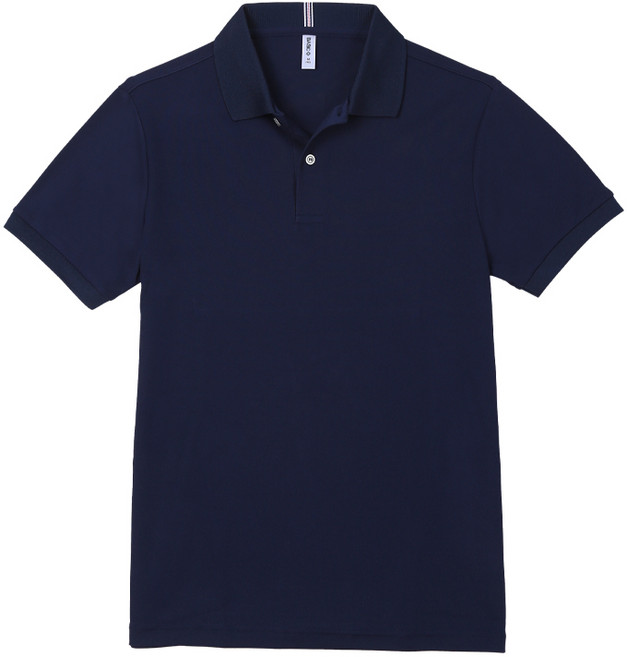 Basic Plus Cotna PK Polo衫 SH-01, 深藍色