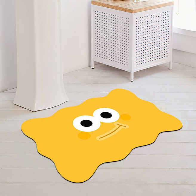 바이데 재밌는 디자인 욕실 현관 규조토 바닥 매트 타입 AA, 혼합색상