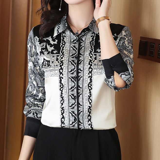 POPLARNC 女款 Jednon 民族風襯衫 P24FBL071809