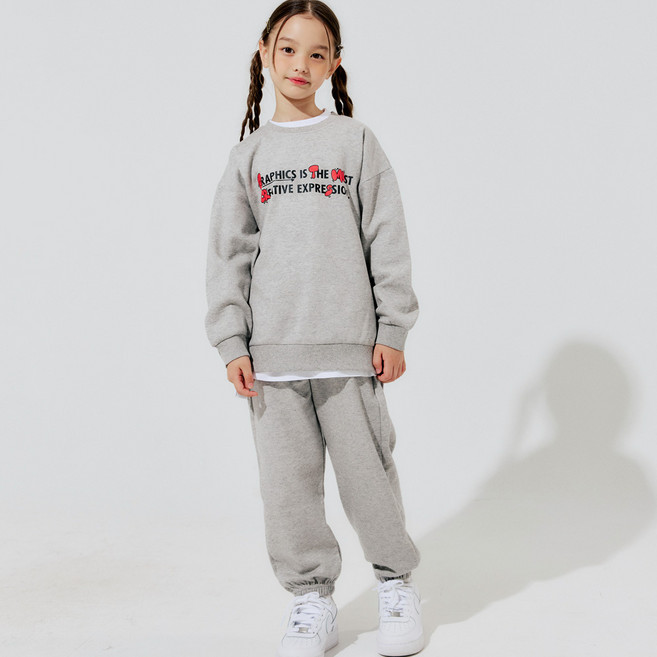 바브키즈 아동용 그래픽 상하복 세트