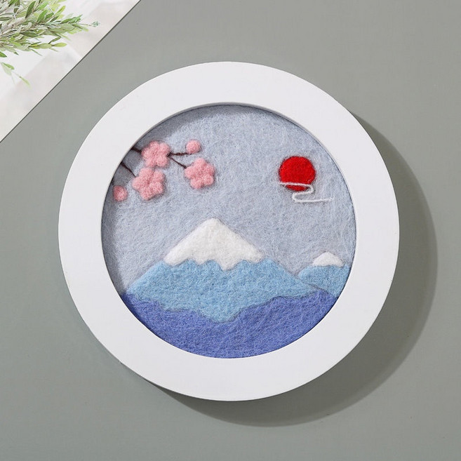 에쉬울프 뭉개뭉개 십자수 스퀼 + 액자 세트, 해를품은서산(십자수), 1개