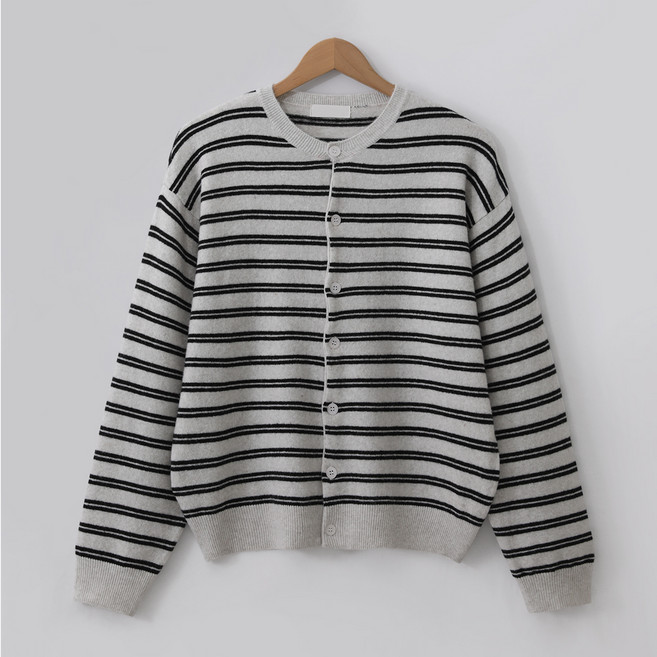 엠엔씨 남녀공용 소프트스판 단가라 가디건 MDCD282DS