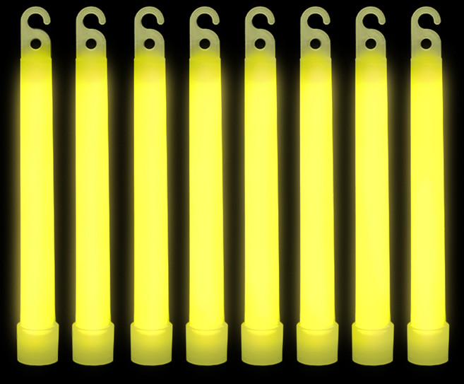 비에이비오 콘서트 야광 스틱 15cm, 옐로우, 8개