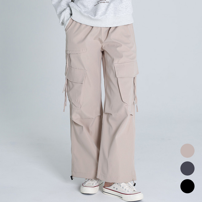 모이르벨라 여성용 스트랩 포켓 카고 팬츠 P26SS2-A2662