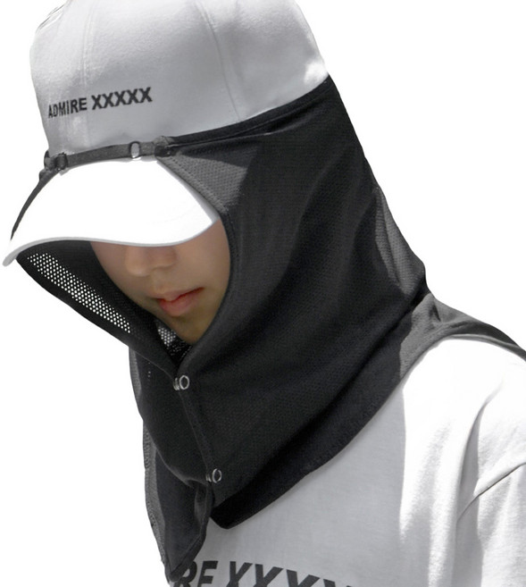 그루브스타 제코 사이즈 조절 캡 선가드, 블랙, 1개