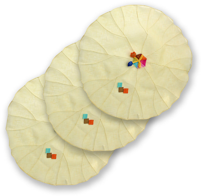 해피툴 모시조각 밥상보 옐로우, 3개