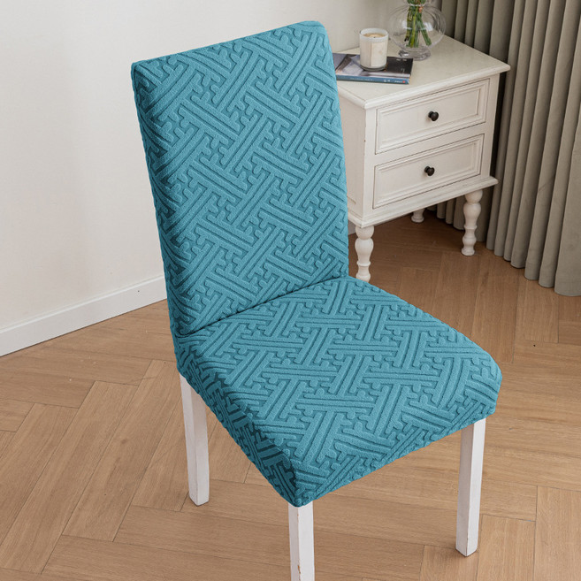 미누네 스판 등받이 의자 커버, 블루, 2개