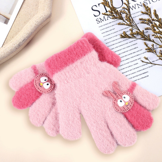 링하나 여아용 러블리 바니 반지 기모안감 극세사 장갑 양손세트 RK148