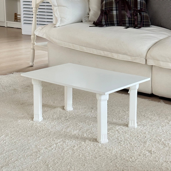 스토리퍼니쳐 소프티 플라스틱 접이식 테이블, 화이트