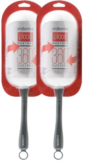 밀레마 피코 더스터 먼지털이 숏핸들킷, 화이트 + 그레이, 2개