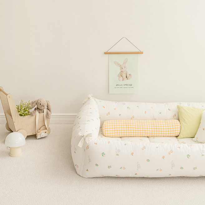 쉬즈홈 순면 가드 범퍼 쿠션 커버 + 솜 세트, 달링 아이보리