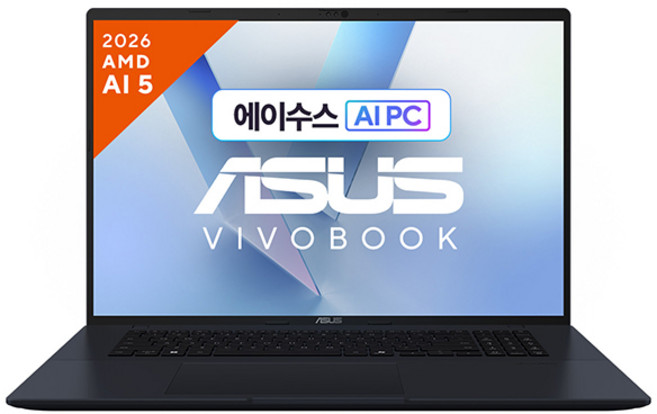 에이수스 2026 비보북 18 라이젠 AI 라이젠 AI 400 시리즈, 콰이어트 블루, M1807GA-S8035, 512GB, 16GB, Free DOS - 에이수스 노트북