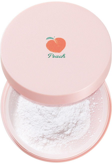 SKINFOOD 蜜桃棉透感零油光蜜粉 5g 白色, 1罐