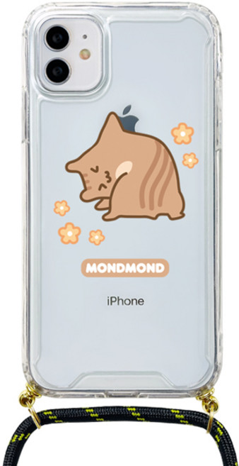 몬드몬드 스트랩 + 햄스터 투명 휴대폰 케이스