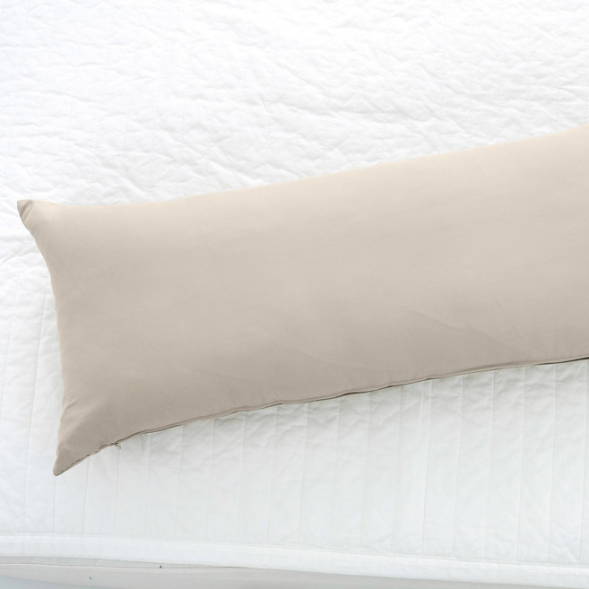 스코홈 안고베고 긴 베개커버 + 솜 세트, 베이지