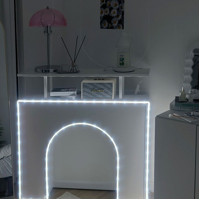 붙이는 LED 인테리어 줄조명 1m + 리모컨 세트, 쿨, 1개