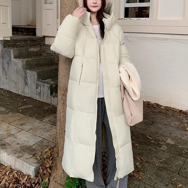 Dotif 女性雲朵長版羽絨外套