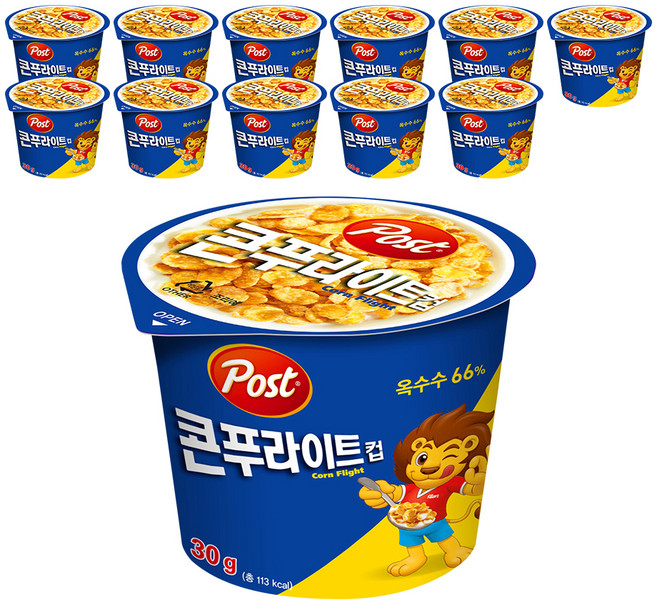 포스트 콘푸라이트 컵, 12개, 30g