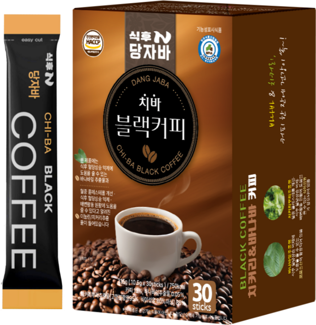 식후엔 당자바 치바 블랙커피, 10.5g, 1개, 30개입