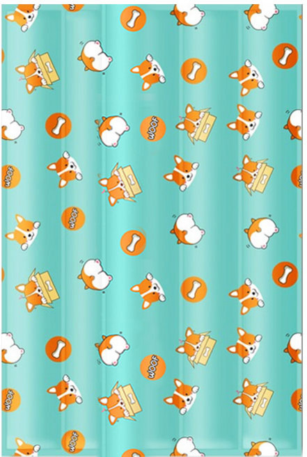 딩동펫 반려동물 캐릭터 아이스 젤 매트, 코기, 1개