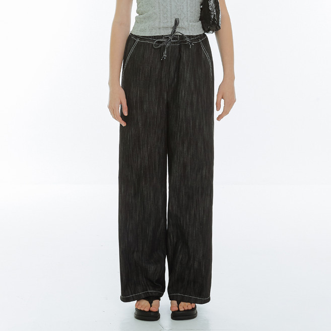 MILLIONCOR 女款無縫運動牛仔寬褲 CONA 9421