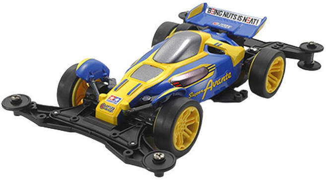 TAMIYA 田宮 超級 Avante Jr. VZ 底盤, 1個, 藍色 + 黃色