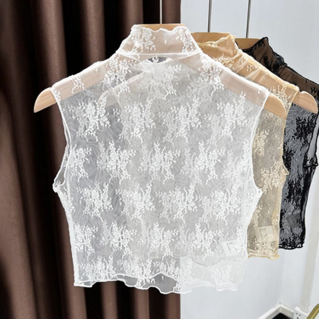 소니오 레이스 하프 페이크 셔츠 S