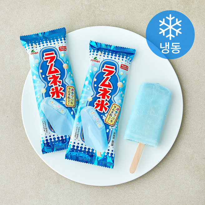 Futaba 라무네 아이스 바 (냉동), 2개, 1개입, 85ml