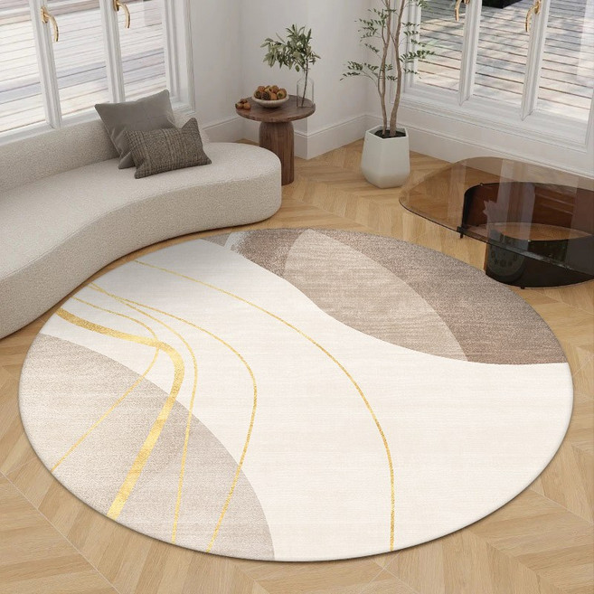 BRINCH 원형 캐시미어 북유럽 패턴 모조캐시미어 침실 거실 논슬립 카페트 BR-8904