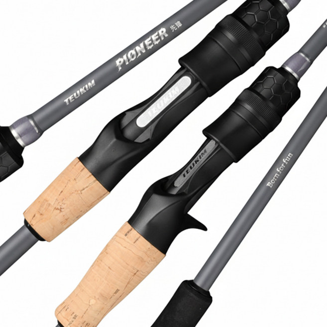 존쿠 초경량 카본 루어 낚싯대 2팁 세트 JC011, 혼합색상