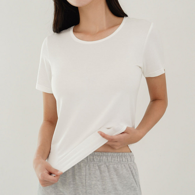 어나더디 여성용 소프트 보드럽 이너 티셔츠