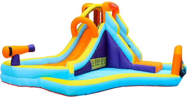 바운스브라더스 3013 써클 레이어 워터 슬라이드 에어바운스, 혼합색상, 1개