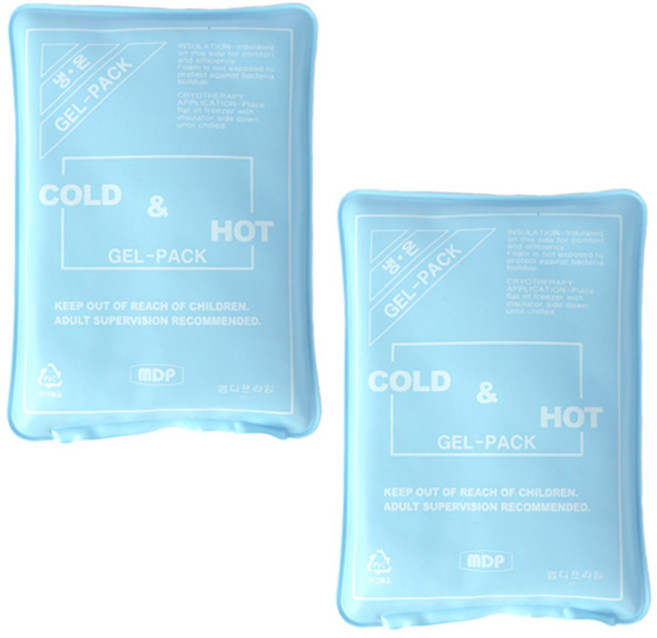 엠디프라임 아이스 쿨팩 소 9 x 12.5 cm, 2개