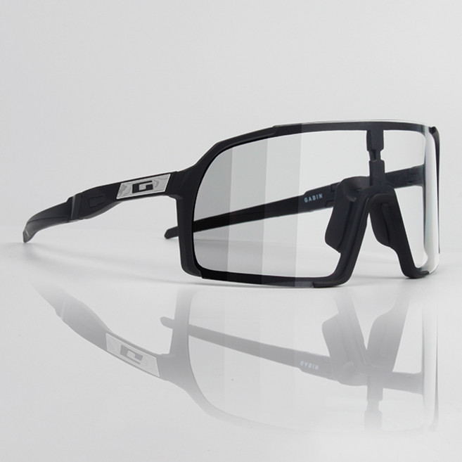 가빈 스타일호른 스포츠 고글 G103 + 도수클립 세트, C91-1 블랙 + 투명변색, 1세트