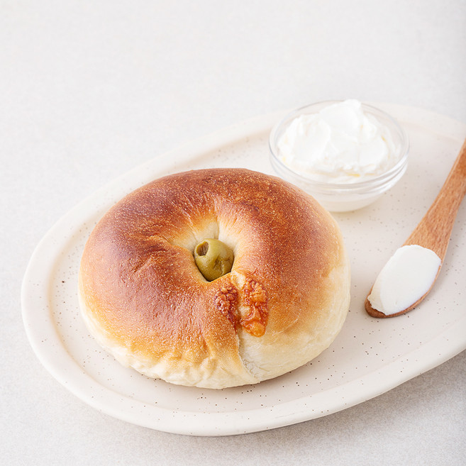 훕훕베이글 올리브치즈 베이글, 150g, 1개입, 1개
