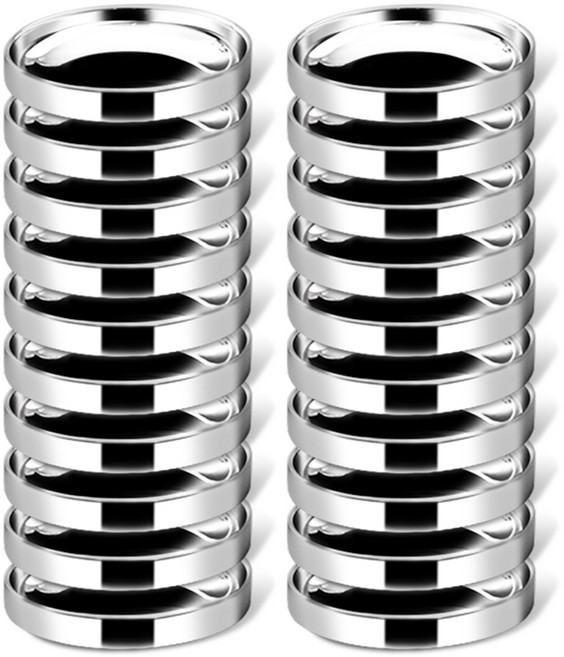 이딜리 이중 진공 스텐 찬기 유광 대 14 x 3 cm, 20개, 단품