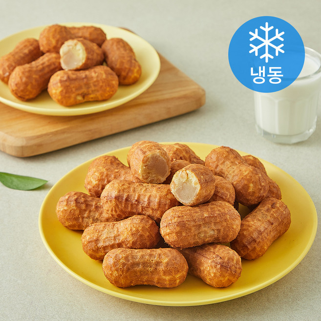 네추럴킹덤 추억의 왕땅콩빵 백앙금 (냉동), 500g, 1개, 1개입