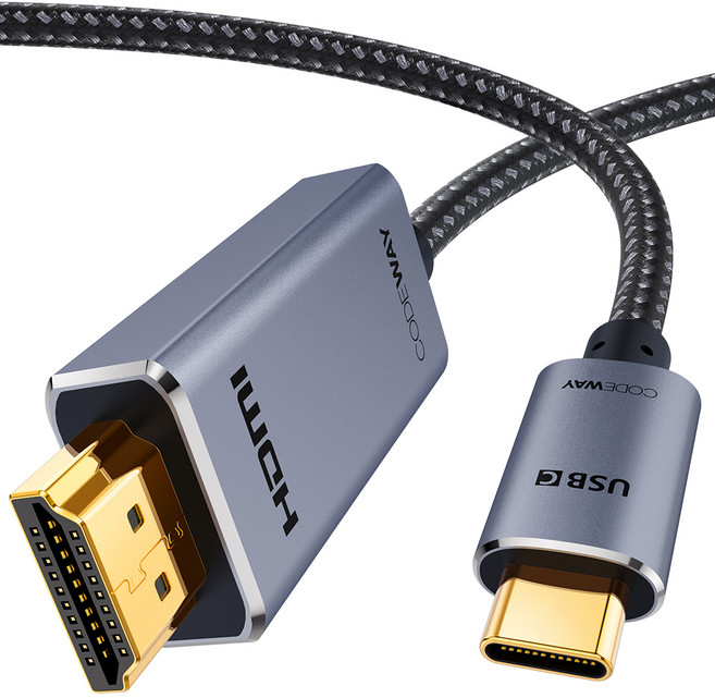 코드웨이 USB-C to HDMI MHL 미러링 케이블, 1개, 2m